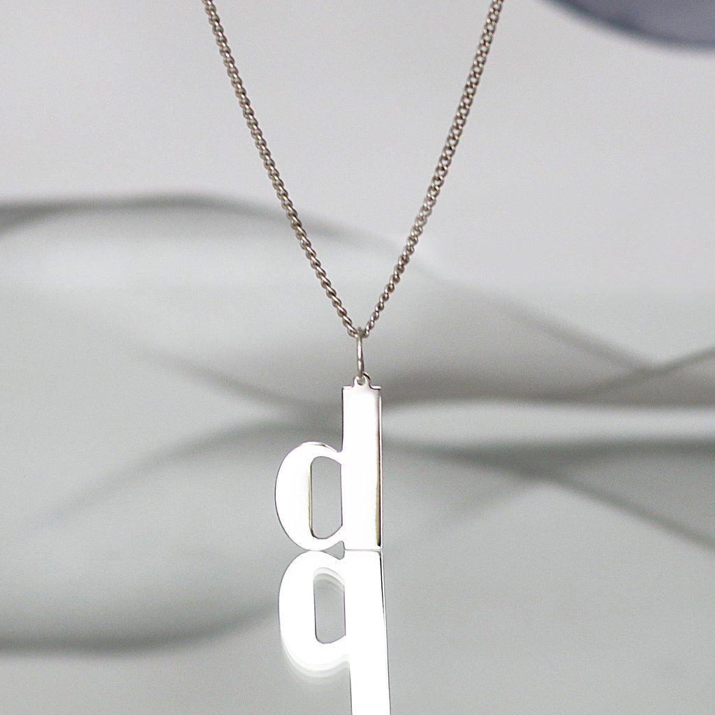BOLD D Initial Necklace