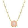 AIMEE Enamel Circle Necklace