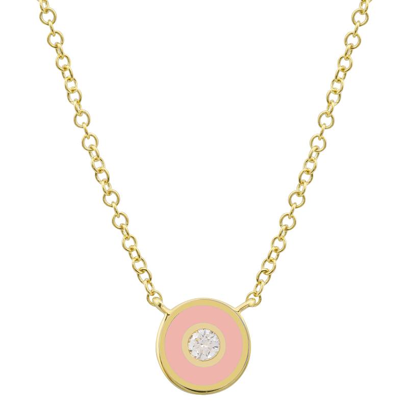 AIMEE Enamel Circle Necklace