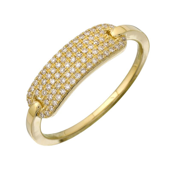 KELSEY Mini ID Plate Chain Link Ring