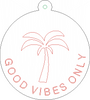 GOOD VIBES ONLY Disc Necklace