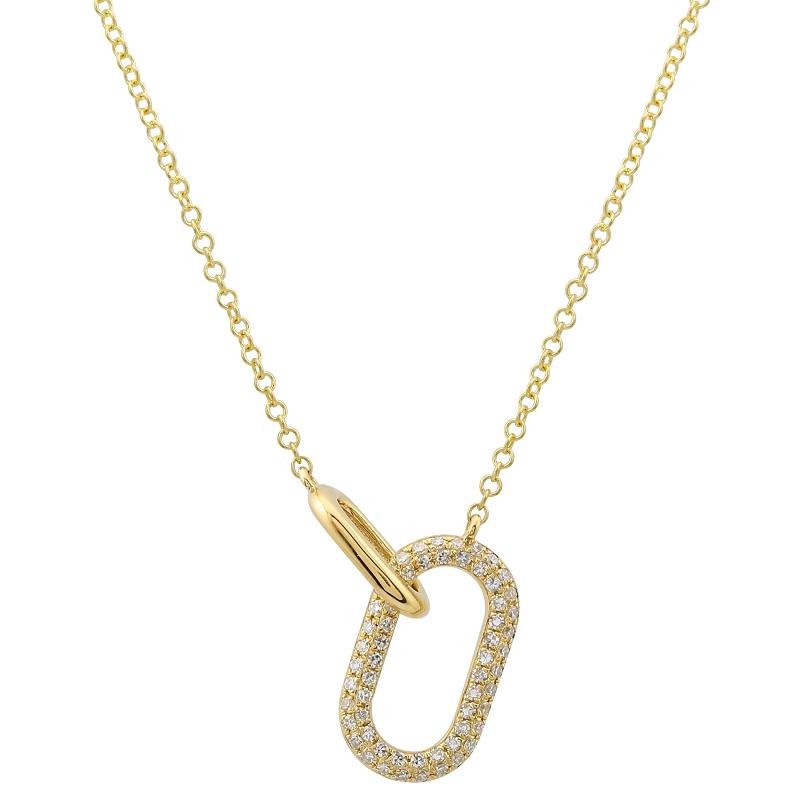 CELIA DOUBLE LOOP LINK NECKLACE