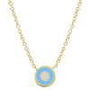 AIMEE Enamel Circle Necklace