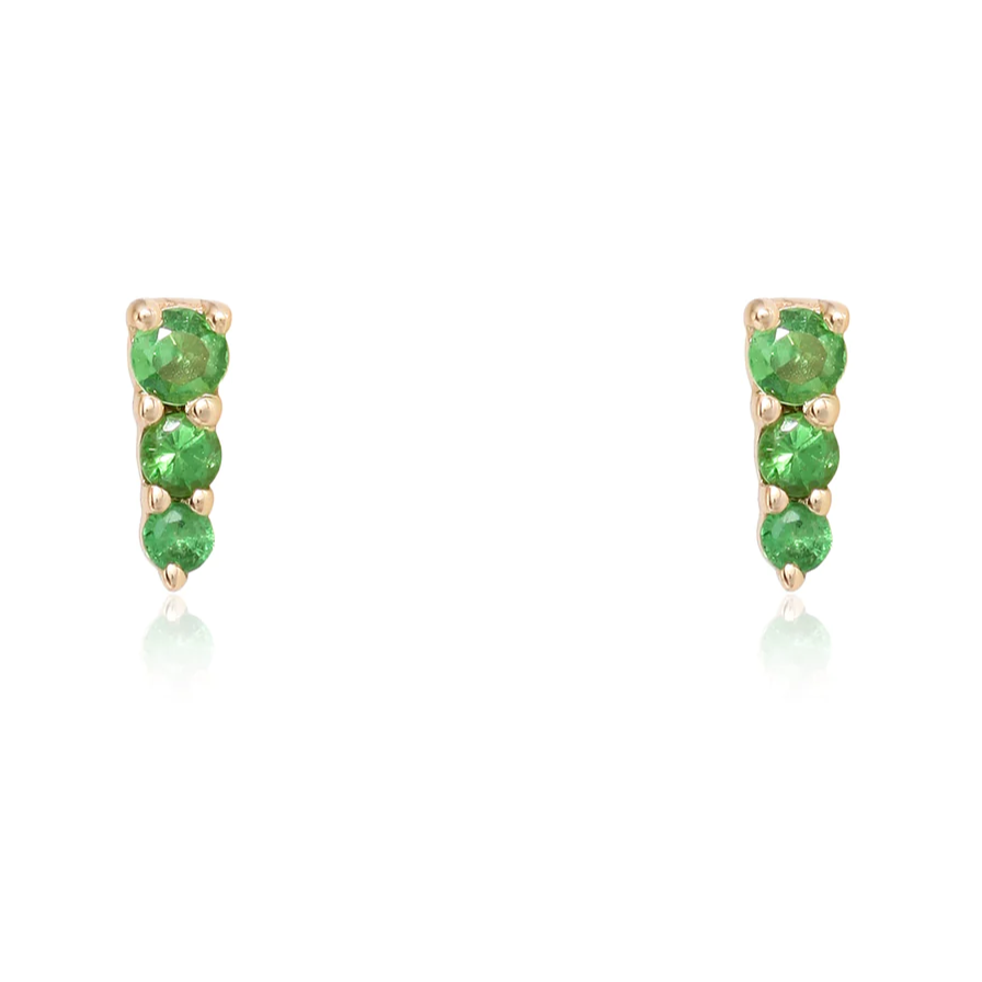 WHITNEY Tsavorite Stud Earrings