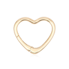 Gold Heart Shape Pendant /Closure